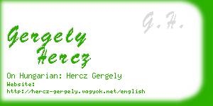 gergely hercz business card